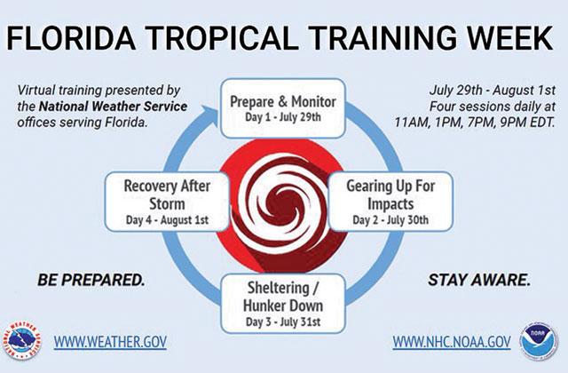 The National Weather Service will offer free tropical weather training webinars later this season to review readiness, response and recovery actions. PHOTO/NATIONAL WEATHER SERVICE