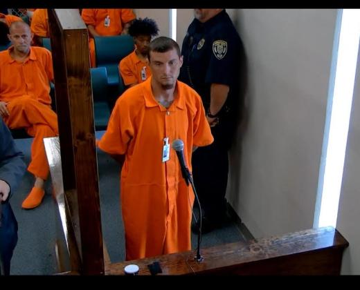 Joshua Miller made his first appearance in front of a judge Monday afternoon.