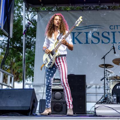 DAZR rocked Kissimmee's celebration with sounds of the 60s, 70s and 80s. PHOTO/TAYLOR MCFEE