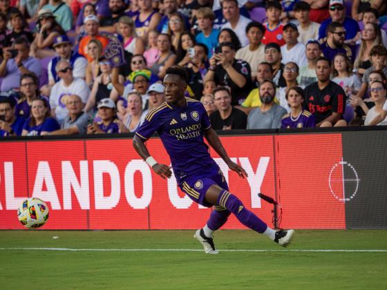 Ivan Angulo played an attacking role and scored and kept DC United on its heals all night. PHOTO/MARIO CASAMALHUAPA