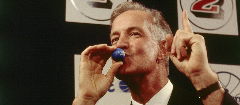 Pat Williams was the face of the franchise at the NBA Draft Lotteries in 1992 and '93, where the team won the No. 1 picks in the Draft, which turned into Shaquille O'Neal and Anfernee Hardaway. PHOTO/ORLANDOMAGIC.COM