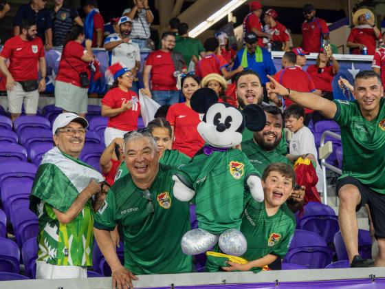 Bolivian supporters, even though their team lost, enjoyed the Orlando experience.  PHOTO/MARIO CASAMALHUAPA