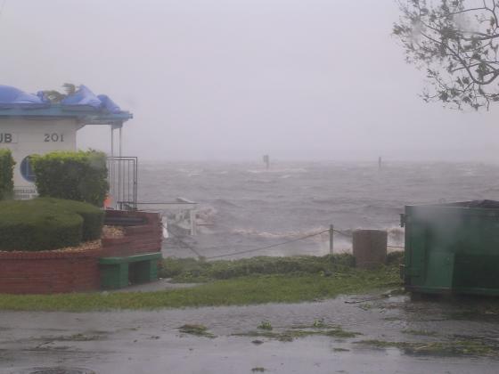 Hurricane Charley whipped Lake Tohopekaliga into a frenzy on Friday, Aug. 13. PHOTO/CITY OF KISSIMMEE