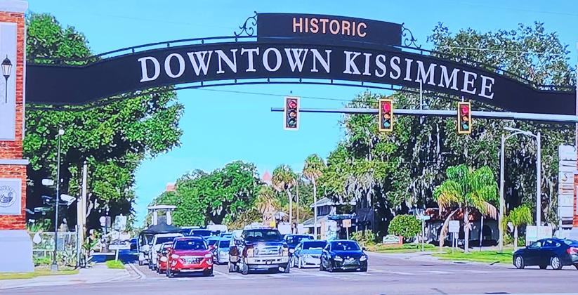 The “Connect Kissimmee” traffic engineering plan for downtown Kissimmee includes table-topped intersections intended to slow traffic for safety concerns, a roundabout near the police station and a new gateway arch at John Young Parkway. PHOTO/ CITY OF KISSIMMEE