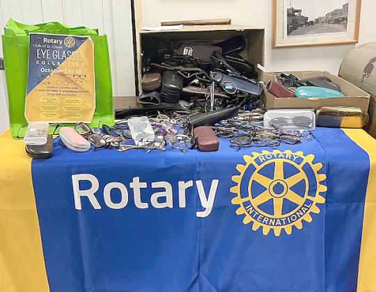 The Rotary Club of St. Cloud, through its annual eyeglass collection, collected 325 pairs of glasses that will be passed on to the Salvation Army for distribution to those in need of a pair.