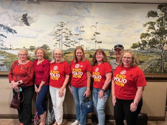 The Rotary Club of Kissimmee West gathered Tuesday to mark World Polio Day. PHOTO/ROTARY CLUB OF KISSIMMEE WEST