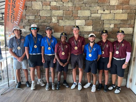 The All-Conference boys golf team.  PHOTO/J. DANIEL PEARSON