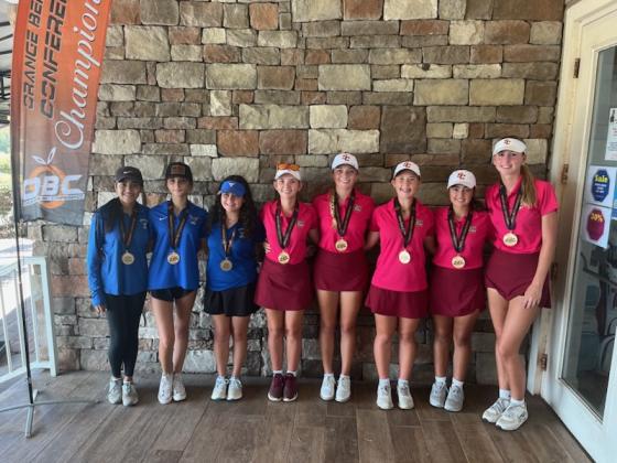 The All-Conference girls golf team.  PHOTO/J. DANIEL PEARSON