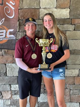 St. Cloud's Espn Pool and Karolyna Adams won the Orange Belt Conference individual golf titles this week at Royal St. Cloud Golf Club. PHOTO/J. DANIEL PEARSON