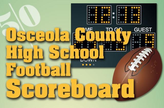 Week 10 football scoreboard; Week 11 schedule