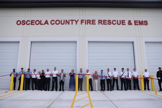 County, state and federal leaders joined with Osceola County Fire Rescue officials to formally open Station 85 Wednesday with a traditional hose uncoupling ceremony. PHOTO/OSCEOLA COUNTY
