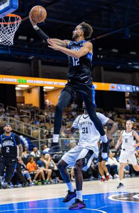 Two-way Osceola and Orlando Magic player Trevelin Queen led the team in scoring in two season-opening losses to the Austin Spurs. PHOTO/TAYLOR MCFEE