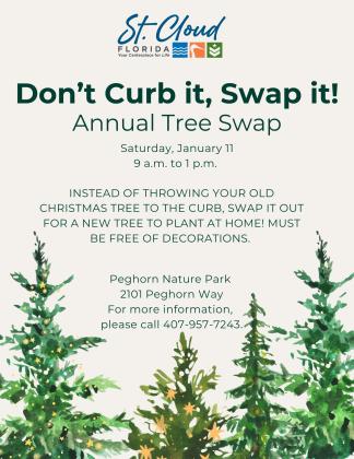 If your tree makes it into the new year, you can swap it for mulch and a new tree to plant at home. GRAPHIC/CITY OF ST. CLOUD