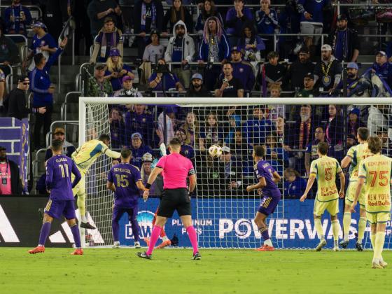 Winning goal by Andres Reyes. His header was the only goal in the game. He helped his team move on to the MLS Championship next week against the L.A. Galaxy. PHOTO/MARIO CASAMALHUAPA