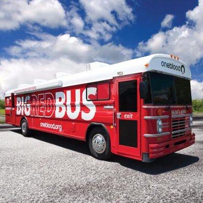 A Community Blood Drive takes place at the Poinciana Library on Thursday, Dec. 19 from 1-6 p.m.  OneBlood’s Big Red Bus will be onsite. PHOTO/ONEBLOOD