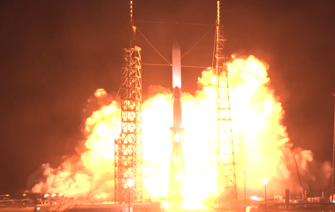 Rocket's ... Orange? ... Glare; New Glenn makes a triumphant launch into space Thursday morning from Cape Canaveral Space Force Station. PHOTO/BLUE ORIGIN