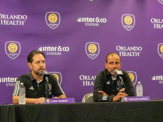 At Tuesday's Media Day, Orlando City GM Luiz Muzzi and head coach Oscar Pareja discuss some of the talent that will make up the Lions' MLS roster. PHOTO/MARIO CASAMALHUAPA