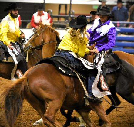 It's not the Silver Spurs Rodeo without the long-running Quadrille — a daring "square dance on horseback". PHOTO/KATIE WILLIAMS