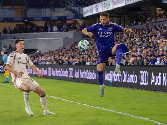 Marco Pasalic controls the ball in the air. Marco scored a beautiful goal and has 4 goals this season. PHOTO/ MARIO CASAMALHUAPA