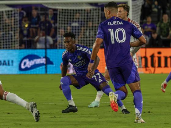 van Angulo played his 100th game for Orlando City. PHOTO/MARIO CASAMALHUAPA