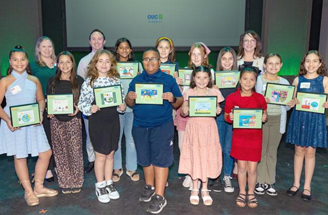 OUC honored 13 Osceola County students for their creativity in promoting energy conservation in OUC’s 2025 Energy Conservation Calendar. PHOTO/OUC THE RELIABLE ONE