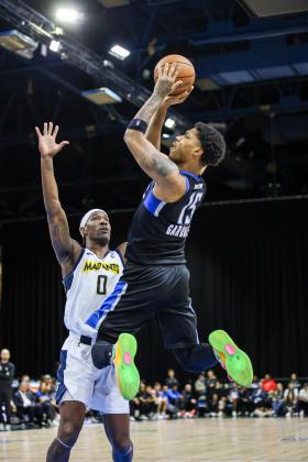 Myron Gardner goes up for two of his 14 points in Thursday's 129-114 Osceola Magic win. PHOTO/TAYLOR MCFEE