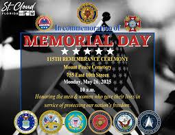 Join the City of St. Cloud at its Memorial Day event on Monday. (Graphic/City of St. Cloud)