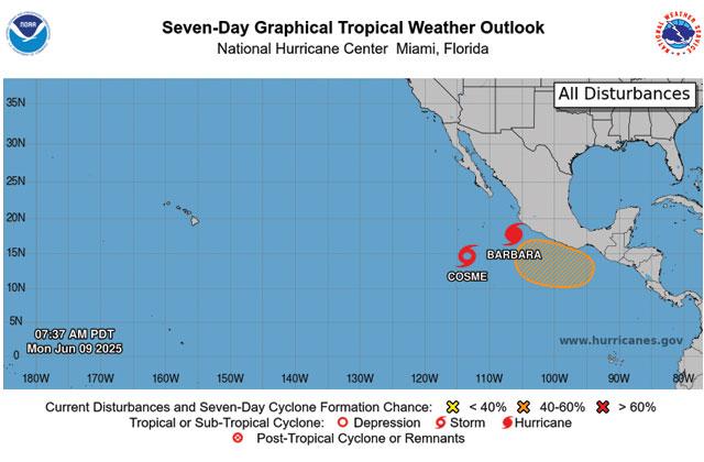 The National Hurricane Center will continue to highlight inland tropical storm and hurricane warnings through a product that debuted last year. (Graphic/National Hurricane Center)