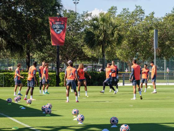 Bayern Munich trains in on the world class fields at ESPN Wide World of Sports Complex ahead of its FIFA Club World Cup appearance. (Photo/Mario Casamalhuapa)