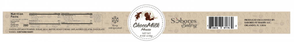 Sabores Fit Bakery of Kissimmee is recalling a product called Mousse Desserts because it may contain potential undeclared allergen products. (Photo/Food and Drug Administration)