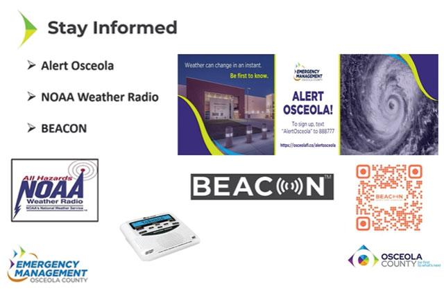 Osceola emergency management officials say there are a number of ways residents can receive storm updates, including the new Beacon update app. (Photo/Photog)