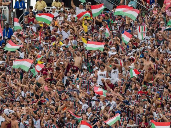Fluminense fans packed Camping World Stadium. The Brazilian side beat Al Hilal 2-1 Friday in the FIFA Club World Cup quarterfinal match. (Photo/Mario Casamalhuapa)