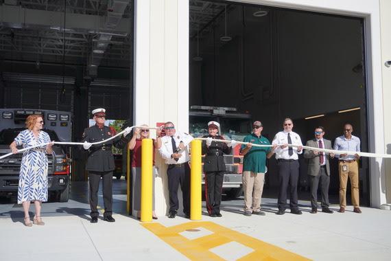 An "uncoupling", and now in service; Osceola Fire Station 71 ceremonially opened last week. (Photo/Osceola County)