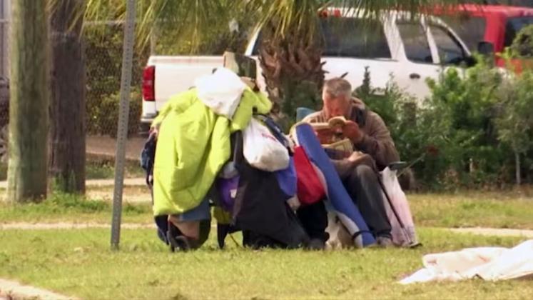 A homeless person in Central Florida. A new executive order from President Trump intended to crack down on people living on the streets with an emphasis on increased institutionalization and arrests. (Photo/WKMG)