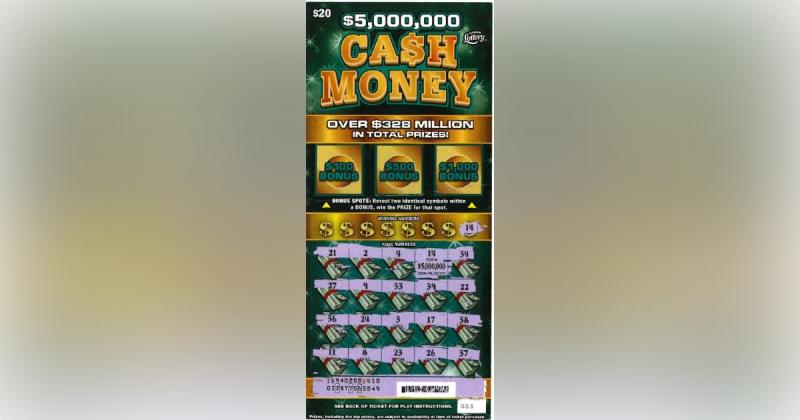 A $5 million CA$H MONEY scratch-off game top prize was won in Kissimmee earlier this year. (Photo/Florida Lottery)