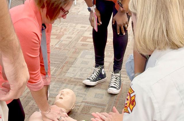 Rep. Paula Stark’s “Build-a-Bill” program was the impetus for the St. Cloud Fire Rescue hands-only CPR training program. (Photo/Debbie Daniel)