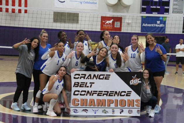 Osceola clinched its fourth consecutive OBC girls volleyball title Thursday. (Photo/Michelle Kostuch)