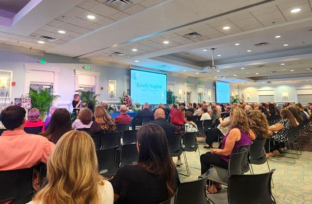 Hundreds gathered Wednesday at the Council on Aging – “the place Bev built” – to honor the life of former CEO Beverly Hougland, who passed away Sept. 25. (Photo/Ken Jackson)