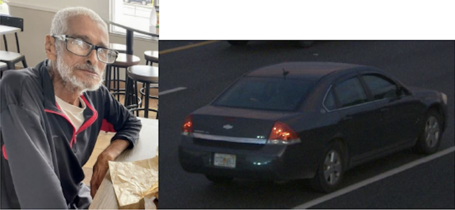 71-year-old Esperidion Quinones Torres was reported missing on Thursday night from his Cameron Preserve Circle residence in Kissimmee after leaving in a blue 2008 Chevrolet Impala with a Florida license plate QTQR63. (Photo/Kissimmee Police)