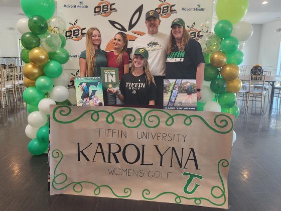 St. Cloud High golfer Karolyna Adams signed her National Letter of Intent Saturday to play at Tiffin University in Ohio. (Photo/Ken Jackson)
