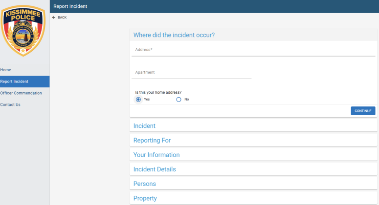 The Kissimmee Police Department has launched the Online Reporting System system that will allow residents to report non-violent crimes to KPD online.