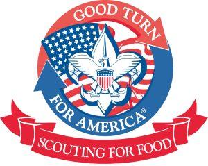 Residents have been encouraged to fill their Scouting for Food bags with non-perishable food items (no glass, please) to help restock local food pantries serving families in need.