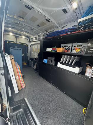 Inside OLLie you'll find a range of features, including a collection of books, games and toys, a TV display, as well as five Chromebook Laptops for tutoring, Wi-Fi hotspots capable of supporting 100 devices, and on-site printing services. (Photo/David Chivers)