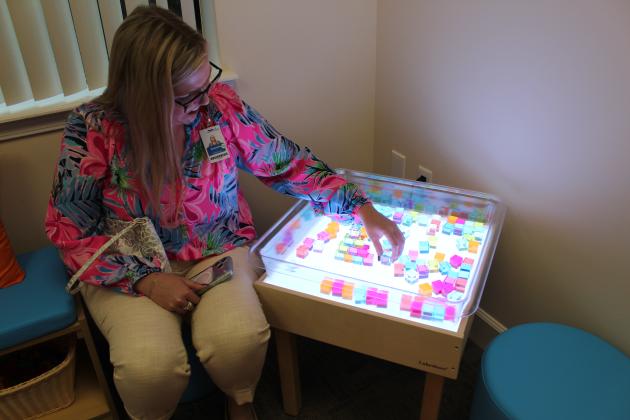 Children will have a number of unique play opportunities at the Early Learning Coalition's new offices in Kissimmee. The ELC cut the ribbon on it Thursday. (Photo) Ken Jackson