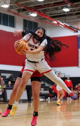 Senior Panthers center Evana Rivera was a rebounding presence Friday. (Photo/Taylor McFee)