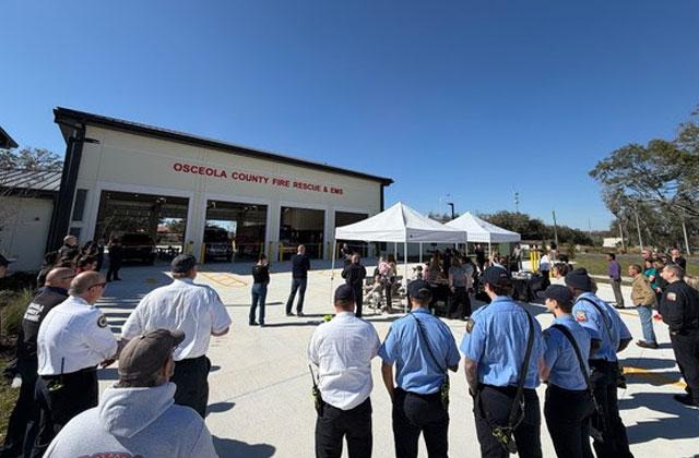 The $13.8 million, 12,700 square-foot Osceola County Fire Rescue Station 43 features ample space for personnel to live, work, and train. (Photo/Osceola County)