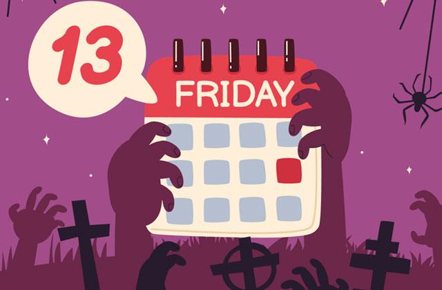 Since 2026 is not a leap year and the months both start on a Sunday, February and March 2026 each have a Friday the 13th. (Graphic/Freepik)