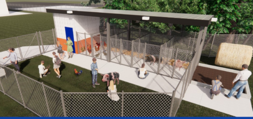 Once built, the Harmony Middle School facility will include space for animal housing and care, plant science, feed and equipment storage, and dedicated space for agricultural experiences and student projects.  (Photo/Osceola County School District)