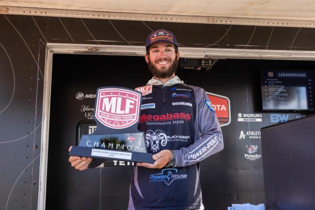 MLF pro Alec Morrison was a bass' worst nightmare last weekend on the Kissimmee Chain, setting three-day event records with his 90-pound combined catches. (Photo/Major League Fishing)