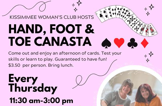 THURSDAYS — Canasta with the Kissimmee Women’s Club